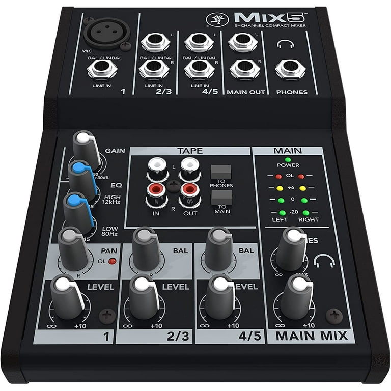 Mackie Mix8 Mix Series, 8-Channel Compact Mixer with Studio Mackie Mix8 Mix Series, 8-Channel Compact Mixer with Studio