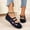 Dark Blue, variant on Xysaqa Walking Shoes Women, Ballets Shoes for Girls Lazy Flat Sole Single Shoes Women's Flying Woven Breathable All-Season Work Shoes Nurse Shoes for Women Savings!