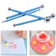 thumbnail image 2 of DIY Cake tools,4Pcs Cake Pan Flower Decorating Clay Flower Sugar Craft Ball Model DIY Tool (Small (4pcs)), 2 of 5