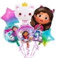 thumbnail image 1 of Globos de fiesta Ayarna Gabbys para niñas y gatos, 6 unidades, aluminio, 1 of 6