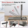 HAPPRUN Under Desks Treadmill, 2.5HP 2 in 1 Folding Treadmill with
