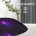 thumbnail image 6 of Pack of 2 Decorative Throw Pillow Covers Nebula Galaxy Purple Square Cushion Case Pillow Cases Set 20"x20", 6 of 7