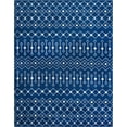 thumbnail image 7 of Rugs.com Moroccan Trellis Collection Rug – 6' x 9' Navy Blue Medium Rug Perfect For Bedrooms, Dining Rooms, Living Rooms, 7 of 7