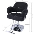 thumbnail image 4 of Game Chairs Salon Styling Chair for Hair Stylist Wide Seat, Hair Salon Chair Heavy Duty, Beauty Spa Cosmetology Shampoo Hairdressing Eq,black,square base,Recreation Room Chairs, 4 of 4