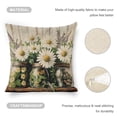 thumbnail image 4 of flowerslinen throw pillowcase decoration pillowcase gifting preferred 18x18 inch cushion cover 2 sets sofa pillowcase sofa bedroom living room car, 4 of 8