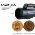 Binoculars Mini 10x42 High Power Low Light Night Rangefinder 1000 Yards