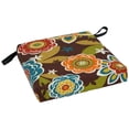 thumbnail image 3 of Blazing Needles 16-inch Outdoor Cushion, Annie Chocolate, 3 of 4