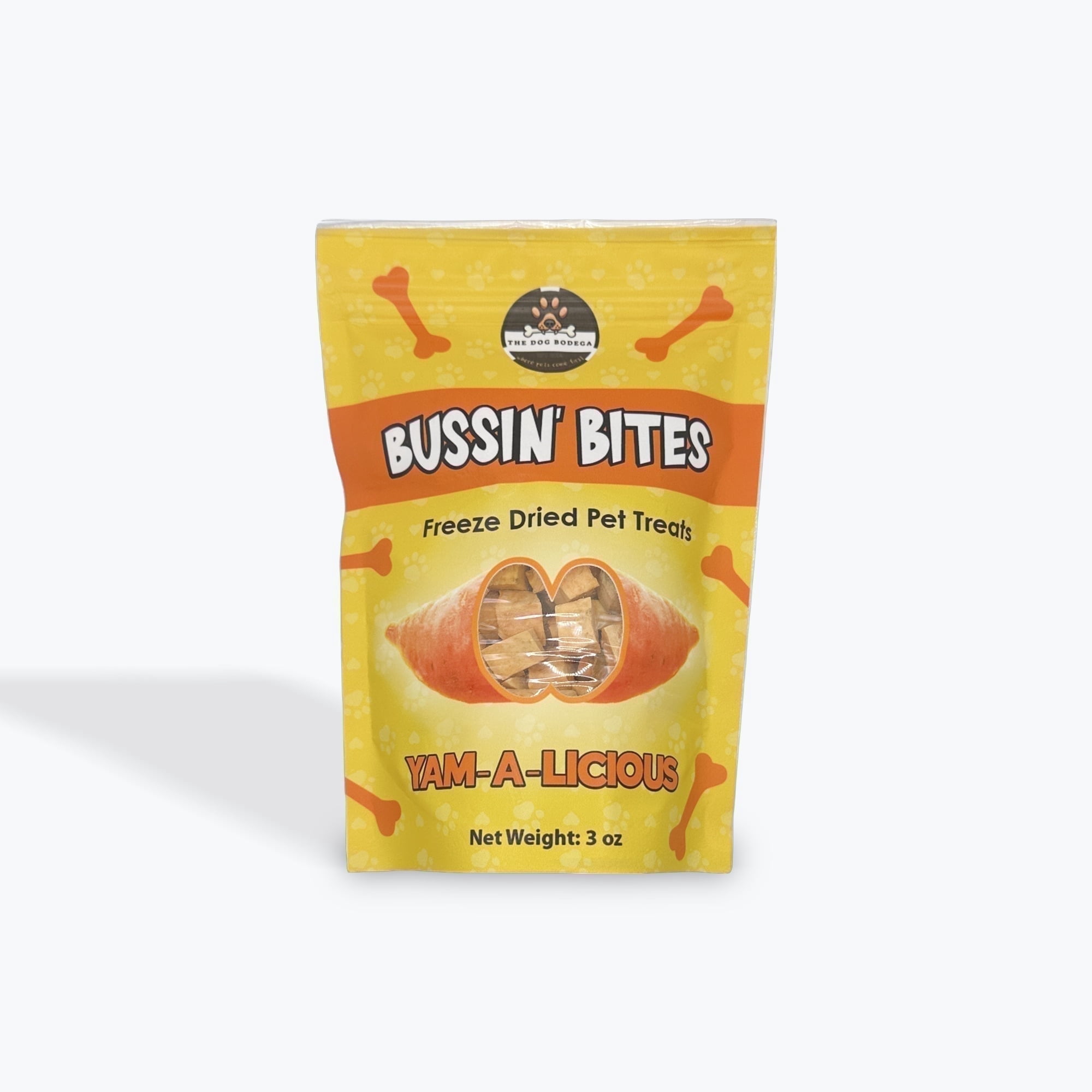 The Dog Bodega Sweet Potato Freeze Dried Treats for Dogs & Cats, 3 oz