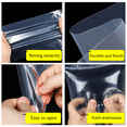 thumbnail image 3 of Monebena 500 Pack Poly Zipper Bags,5 Different Size Small Craft Plastic Bags,Clear Reusable Ziplock Bags Storage for Bead,Jewelry,Candy M01, 3 of 5
