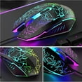 thumbnail image 3 of Youkk RGB Gaming Keyboard and Mouse USB Wired LED Backlight Gaming Mouse Keyboard and Mouse Pad for Laptop PC Computer Gaming and Work White, 3 of 6