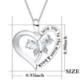 thumbnail image 3 of Holiday Deals Week I Love You To The Moon And Back" Love Heart Necklace, Jewelry For Women & Girls, 3 of 3