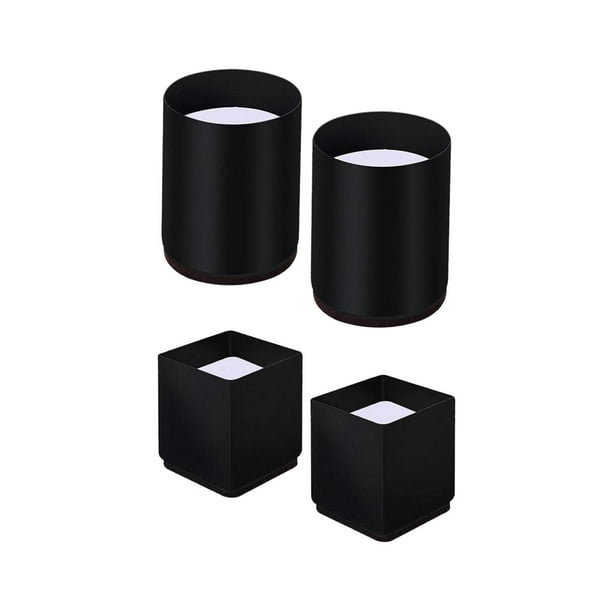 4 Uds elevadores de muebles elevadores elevadores de nevera para dormitorio sala de estar dormitorio Negro 6x10cm 4x5cm Zulema Elevadores de sofá