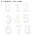 thumbnail image 3 of Juego de Plantillas de Números de Plástico de 10 Pulgadas para Plantillas de Pasteles y Pintura de Números de Dirección, 3 of 5