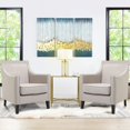 thumbnail image 2 of Spirit up Art 30" Wide Fabric Tufted Armchair in White, 2 of 8