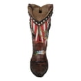 thumbnail image 3 of Western USA Flag Horseshoe Southwest Feathers And Horse Cowboy Boot Money Bank, 3 of 9