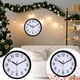 thumbnail image 4 of Reloj de pared de plástico de 10 pulgadas (25 cm) Reloj de cuarzo Reloj de pared para dormitorio y salón Reloj, 4 of 8