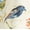 Blue, variant on VOGOL Linen Grommet Blackout Curtains, Birds and Flower Print Window Panels for Bedroom Living Room, One Panel, W52xL84, Blue