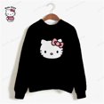 thumbnail image 3 of Sudadera con capucha de manga larga con estampado de HELLO KITTY para mujer, suéter de moda con capucha de dibujos animados para otoño e invierno, 3 of 5