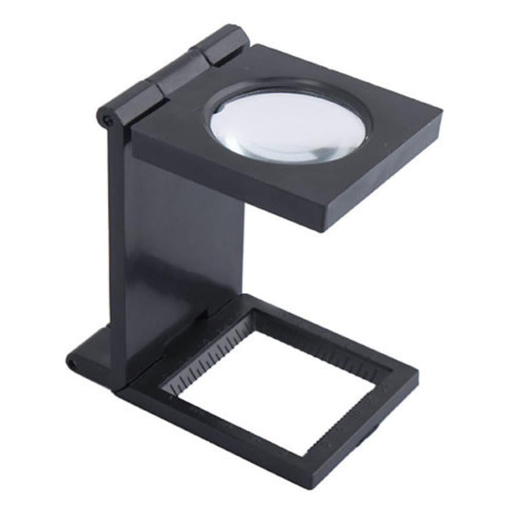 Pro 10X Folding Magnifier 27mm Optical Glass Loupe Handsfree Jeweler Stamp P7S5 