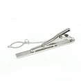 thumbnail image 3 of ZLight Stainless Metal Mens Simple Silver Tone Necktie Tie Bar Clasp Clip Clamp Pin No.14 1Set, 3 of 6