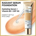thumbnail image 5 of L'Oreal Paris Age Perfect Radiant Serum Foundation Makeup, 25 Cream Beige, 1 fl oz, 5 of 10