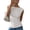 White, variant on Womens Summers Tops Boat Neck Sleeveless Textured Wave Fabric Ruched Side Casual Everyday Lightweight Blouses Black L