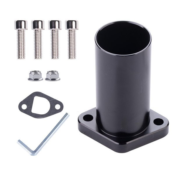 Adaptador de carburador de fácil instalación, tubo de entrada de interfaz de carburador de motocicleta Negro
