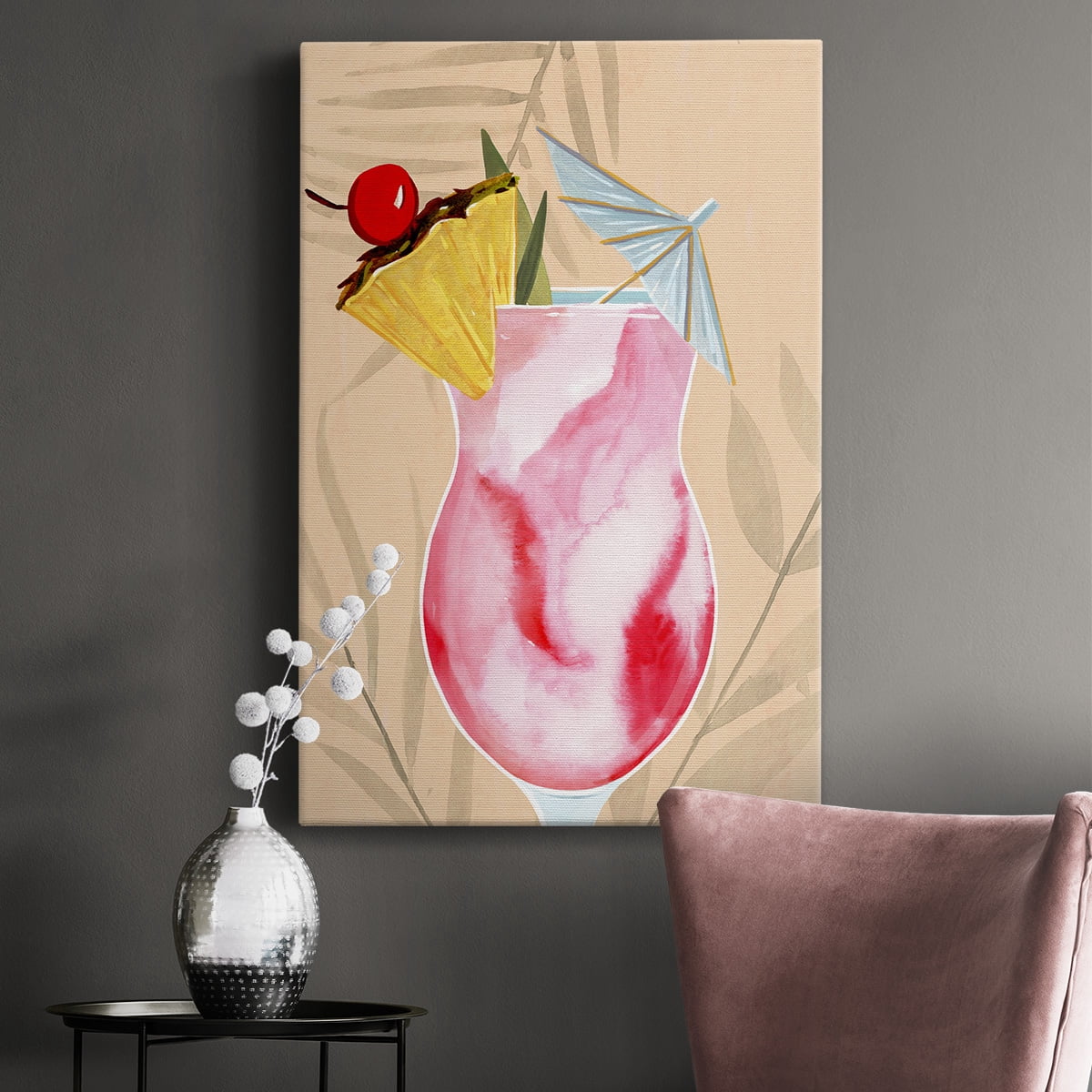 Tropical Cocktail II Premium Gallery Wrapped Canvas - Ready to Hang