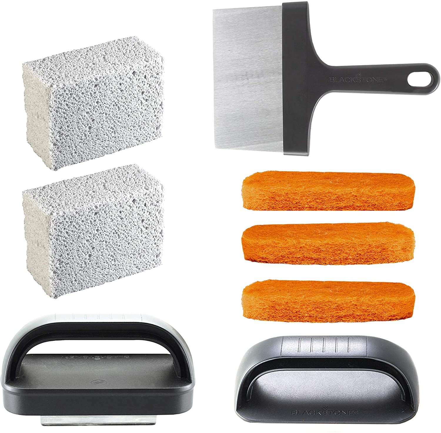 Black Griddle Accessories Grill Cleaning Scraper Perfect Flat Top Sponges Pads 