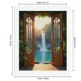 thumbnail image 2 of Paint by Numbers Kit for Adults, Waterfall Sunlight Wooden Doorway Scene Paint by Numbers, Easy Paint by Numbers Kit for Adults Beginner, DIY Adult Paint by Number Kits on Canvas, 12x16in Home Decor, 2 of 7