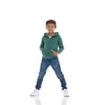 thumbnail image 5 of Cudlie 2-Pack Toddler Zip-Up Hoodies for Boys and Girls – Colorful Cotton Blend Sweatshirts with Pockets – Durable Machine Washable Kids Jacket - Silver Pine, Coronet Blue - Size 18 Months, 5 of 11