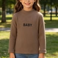 thumbnail image 4 of Hurxie Girls Half Turtleneck Long Sleeve Knit Slim Sweater Pullover Tops 3-4 Years, 4 of 7