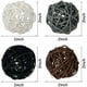thumbnail image 2 of Bola de ratán, 24 piezas Bola de mimbre de 2 pulgadas Bola decorativa Orbes Rellenos de jarrón Blanco + Gris + Marrón + Negro Sailing Electrónica, 2 of 6