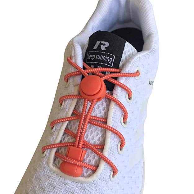 1Pair No Tie Shoelaces Elastic Lock Reflective ShoeLaces Running Jogging Canvas 
