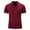 Wine, variant on Floenr Mens T Shirts,Men Casual Solid Button Short Sleeve Stand Collar Pullover T-Shirt Tops