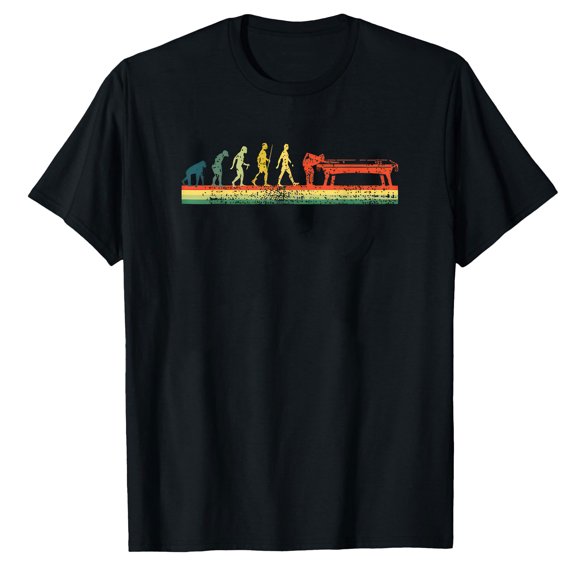 AALJY Funny Human Billiards Evolution 8 Ball Pool Player,Fashion Casual T-shirt
