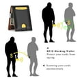 thumbnail image 6 of HAWEE Front Pocket Card Wallet with Money Clip for Men Scan Proof Billfold, Black Non Zipper, 6 of 7
