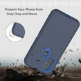 thumbnail image 6 of Motorola G Power 2023 Heavy Duty Case, Shock Proof-Shatter Resistant - Rubber- Compatible for iPhone Motorola G Power 2023, Color Blue - By Entronix, 6 of 6