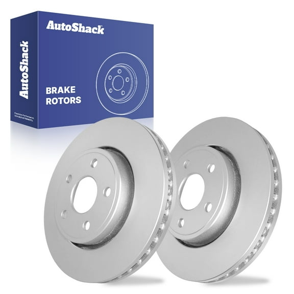AutoShack 13" (330.2 mm) Front Vented Brake Rotors Coated | Replacement for 2011-2020 Jeep Grand Cherokee 2011-2020 Dodge Durango | 2-PC Set | ArmorStop