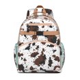 thumbnail image 1 of Farmhouse Cows Student Backpack Studentss Rustic Country-Themed Cute Cartoon Black and White Pattern Vintage Design Lightweight Durable Chest Strap Bookbag, 1 of 6