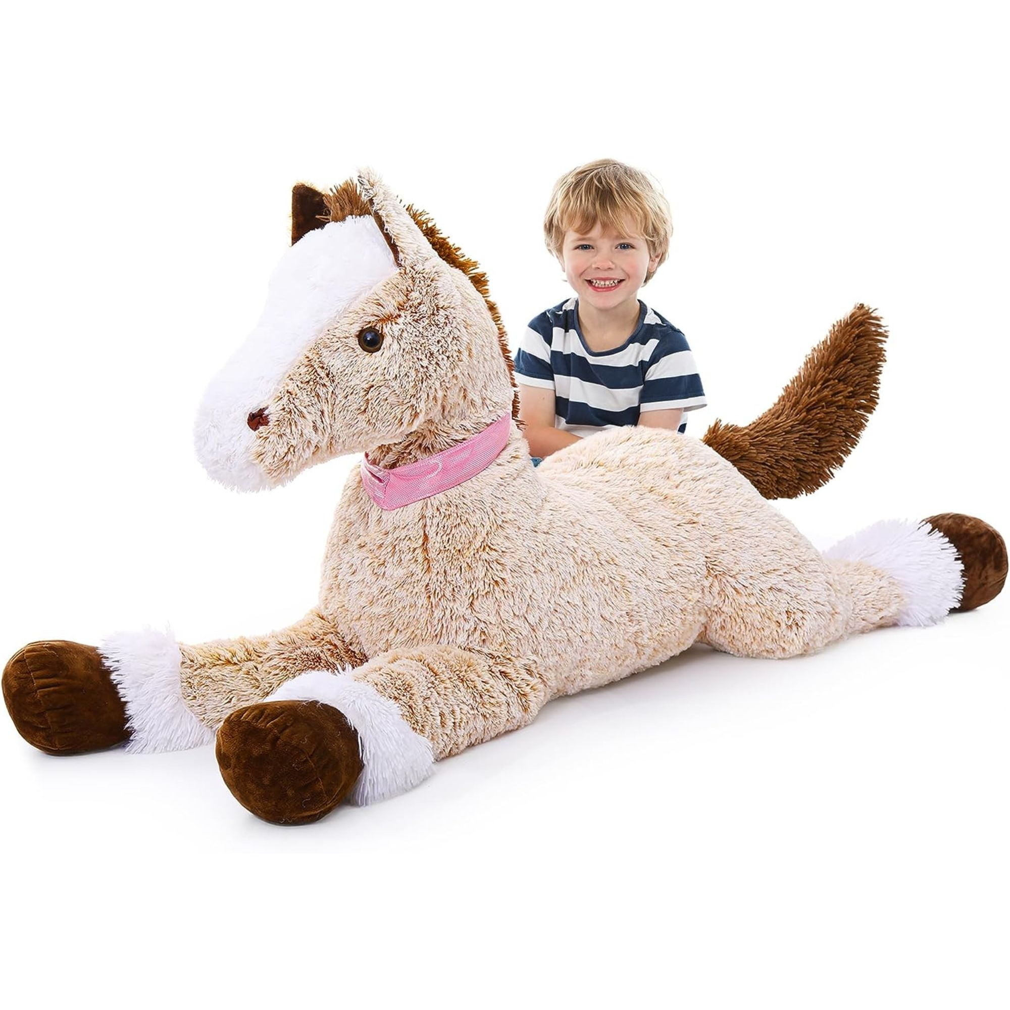 MaoGoLan 47" Giant Horse Stuffed Animal Large Stuffed Horse Plush Toy