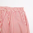 thumbnail image 5 of felwors Women Casual Drawstring Elastic Waist Striped Wide Leg Pants with Pockets Red, XL, 5 of 8