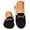 Black, variant on Gvdentm Wonens Slippers Women's Comfy Style Memory Foam Slip on Slippers Soft House Shoes with Fuzzy Collar(Brown,8)