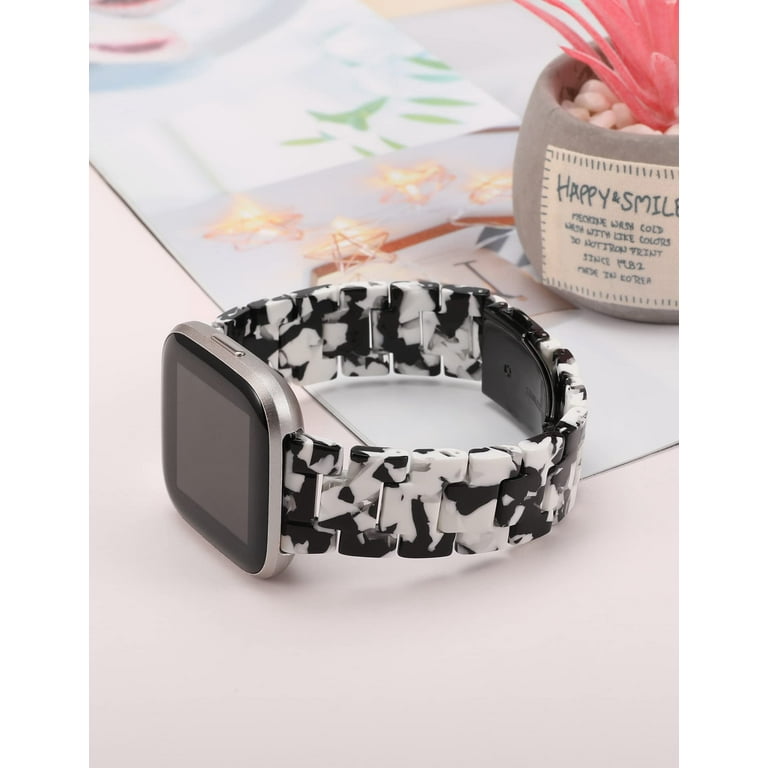 Wearlizer Resin Band Compatible with Fitbit Versa Versa 2 Versa Lite Versa SE Bands for Women Men Lightweight Wristband Strap Walmart