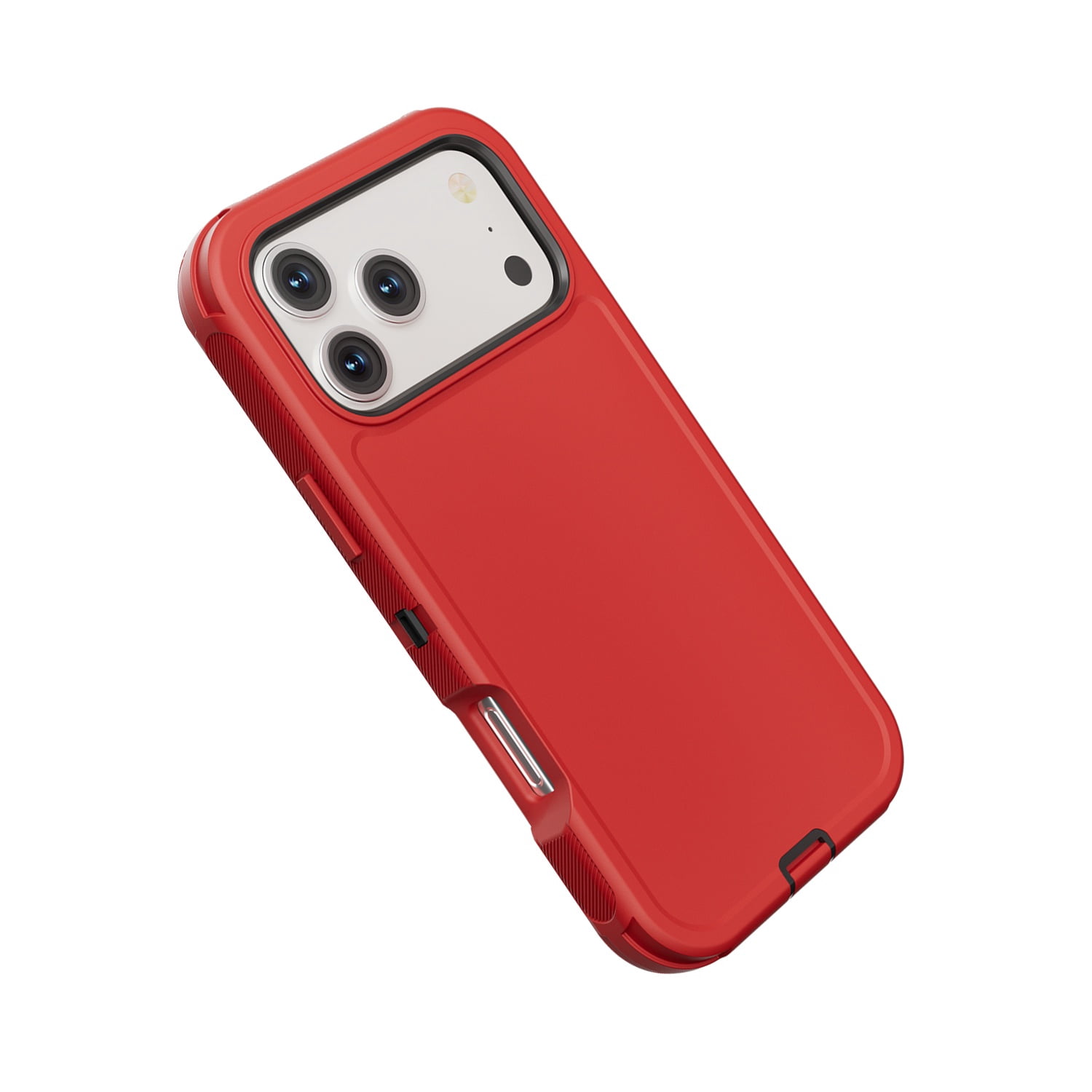 Duual Pro Heavy Shield Case for iPhone 17 Pro - Red & Black