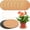 8 Inch, variant on Topboutique 6 Pieces Cork Plant Coasters, 4 inch Cork Plant Mats Cork Coasters for Plants, Coasters for Drinks,Plant Coasters for House Plants Indoors (Nude & Black)