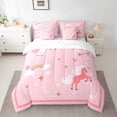thumbnail image 2 of YST Unicorn Bedding Set, Cartoon Animal Theme, 7-Piece, Queen, 2 of 5