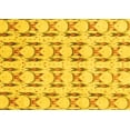 thumbnail image 1 of Ahgly Company Machine Washable Indoor Rectangle Abstract Yellow Modern Area Rugs, 5' x 7', 1 of 4