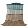 thumbnail image 6 of Teal Brown Blanket Soft Cozy Warm Throw Blanket for Couch, Plush Fuzzy Flannel Fleece Blankets for Sofa, Farmhouse Vintage Abstract Wooden Grain Bed Blankets Lightweight Gifts for Women, 40"x50", 6 of 9