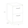 thumbnail image 6 of Hirsh Pro 23" Deep Mobile Pedestal File Cabinet 2 Drawer File-File, Letter Width, Black, 6 of 6